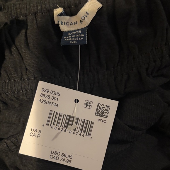 American Eagle Outfitters Smocked Maxi Dress with Spaghetti Straps in Black S - Picture 3 of 4